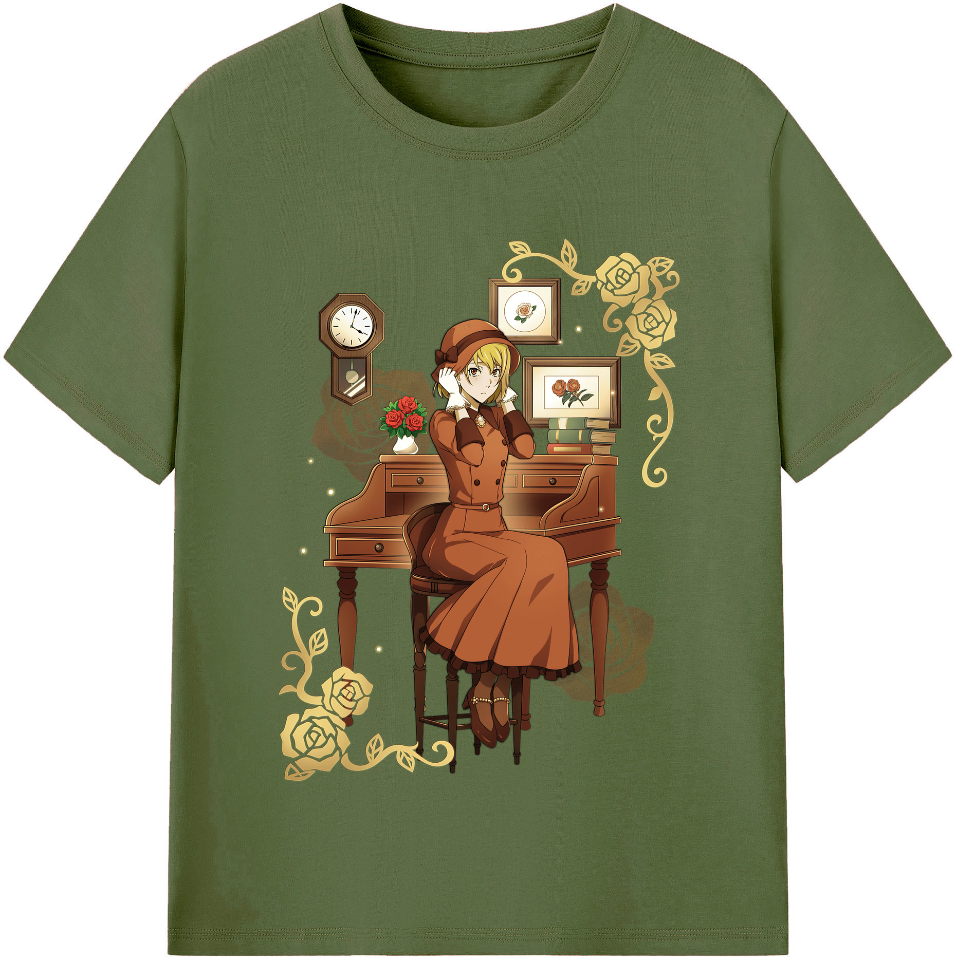 （画像用） 文豪ストレイドッグス Bungo Stray Dogs 綿100％半袖Tシャツ（フロントプリント）